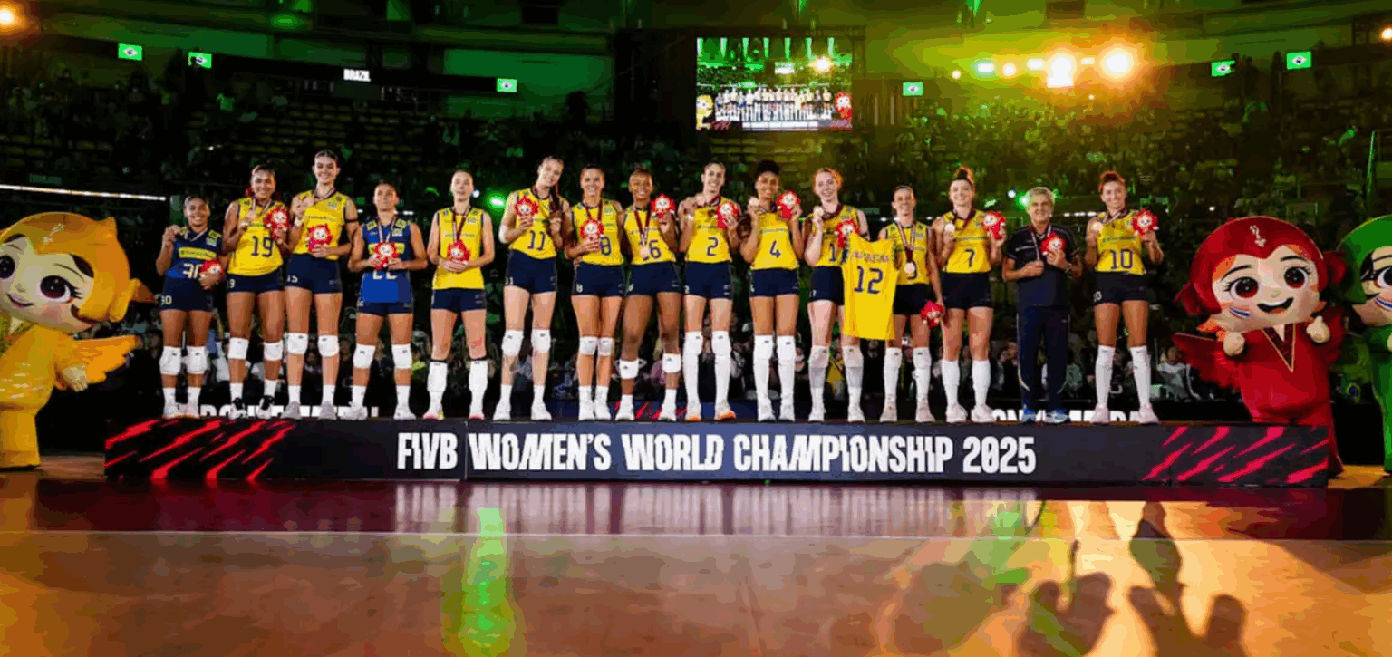 Brasil garante bronze no Campeonato Mundial de vôlei feminino