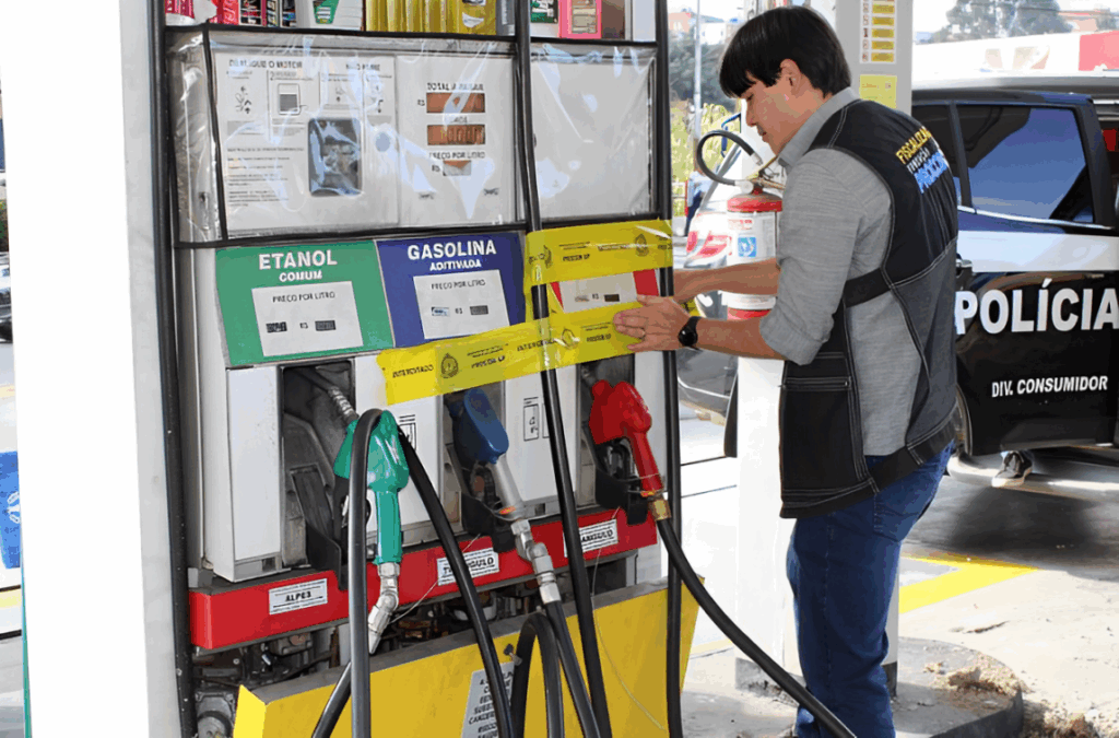 Fiscalização em postos de combustíveis de SP é ampliada até o fim do ano para proteger consumidores