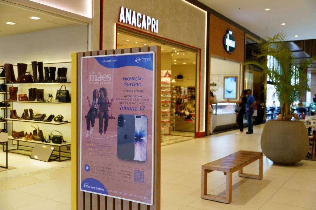Franca Shopping sorteia iPhone 17 e distribui hidratantes em campanha do Dias das Mães